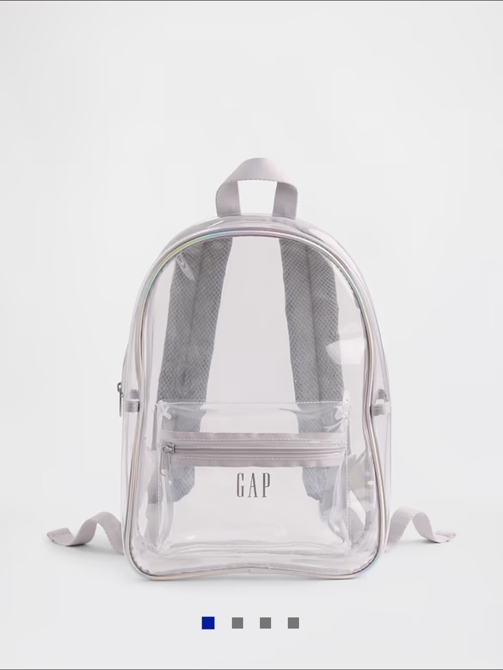 GAP Clear Kids Backpack in Pale Pink Trim